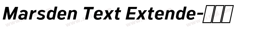 Marsden Text Extende字体转换